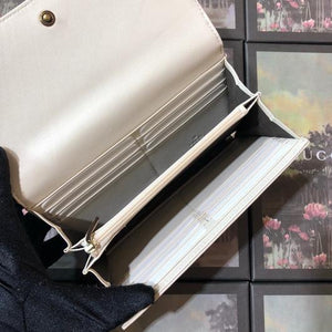 Gucci 443436 GG Marmont Continental Wallet White - luxibagsmall