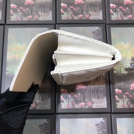 Gucci 443436 GG Marmont Continental Wallet White - luxibagsmall