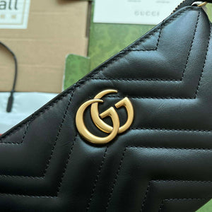 Gucci 443447 GG Marmmont wallet with chain Black leather - Default Title - View 6