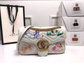 Gucci 443496 GG Marmont Medium Matelass¨¦ Shoulder Bag White and printer - luxibagsmall