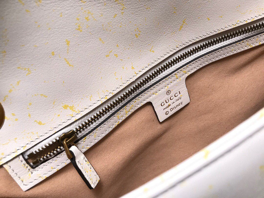 Gucci 443496 GG Marmont Medium Matelass¨¦ Shoulder Bag White and printer - luxibagsmall