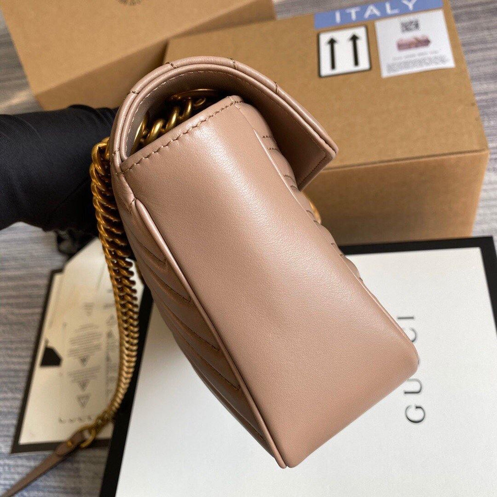 Gucci 443497 GG Marmont Matelass¨¦ shoulder Bag Light Pink - luxibagsmall