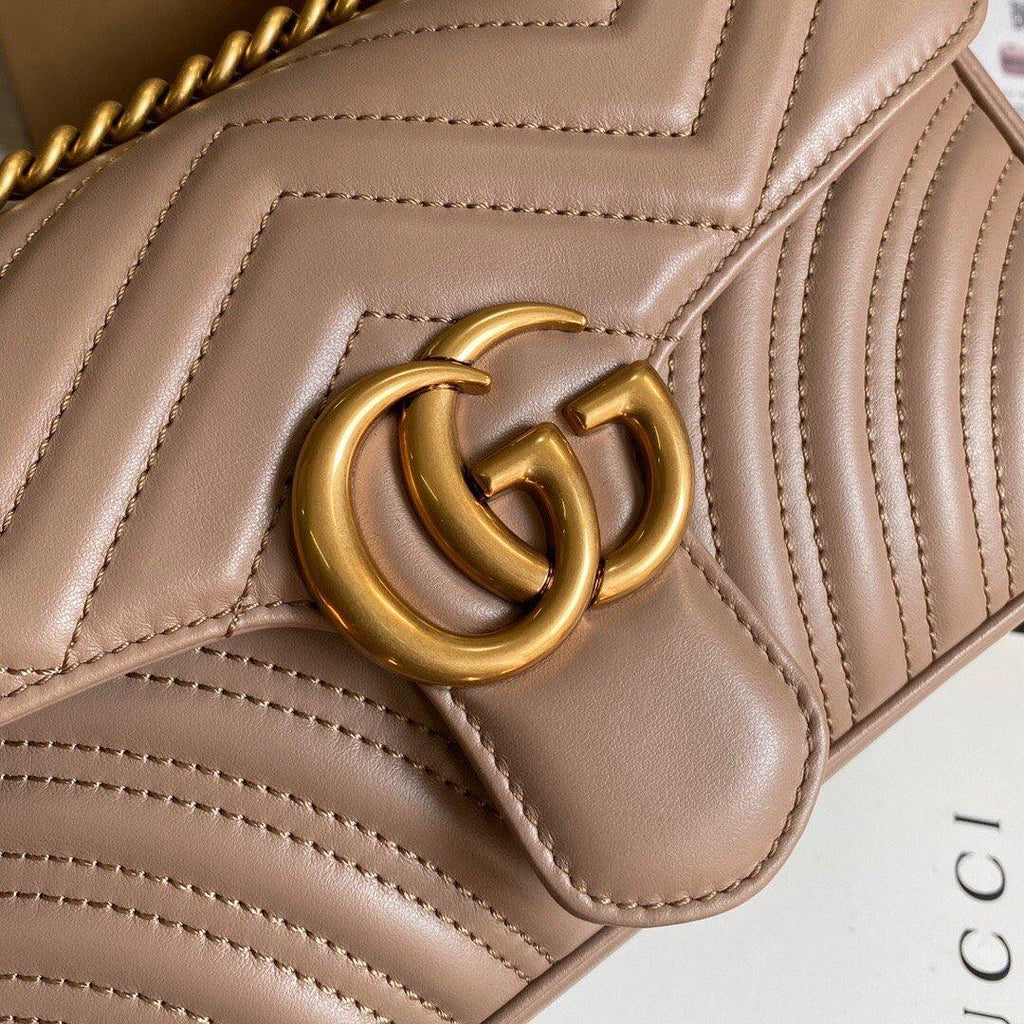Gucci 443497 GG Marmont Matelass¨¦ shoulder Bag Light Pink - luxibagsmall