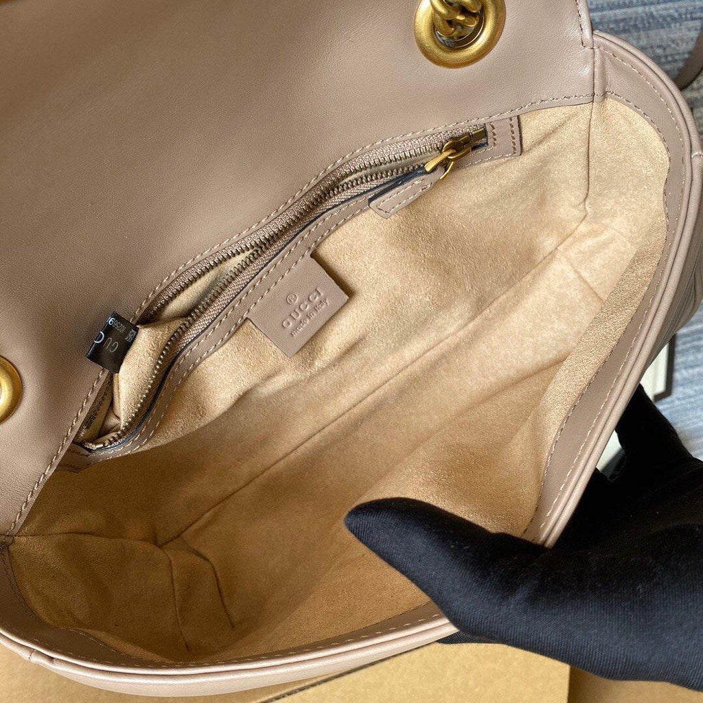 Gucci 443497 GG Marmont Matelass¨¦ shoulder Bag Light Pink - luxibagsmall