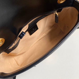 Gucci 443497 GG Marmont Matelass¨¦ Shoulder Bag Black - luxibagsmall