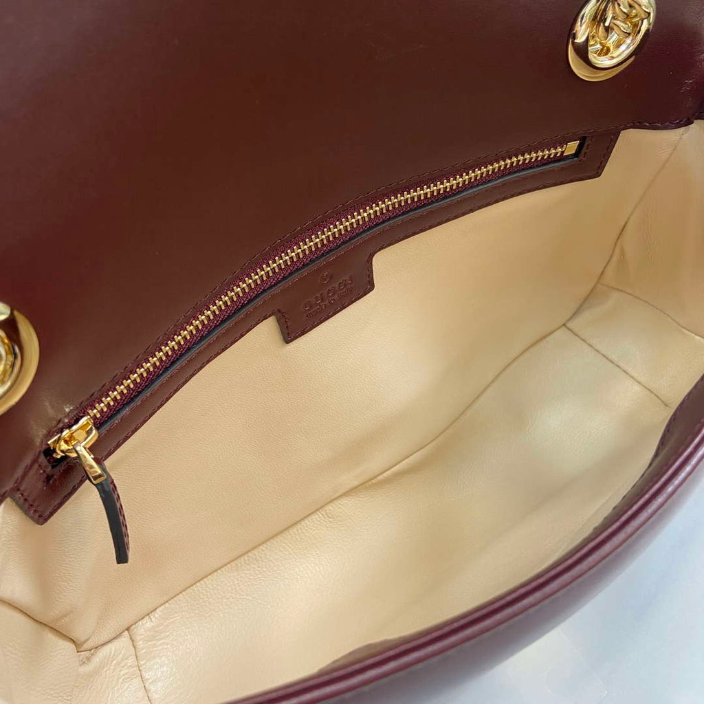 Gucci 443497 GG Marmont Matelass¨¦ shoulder Bag Dark Red