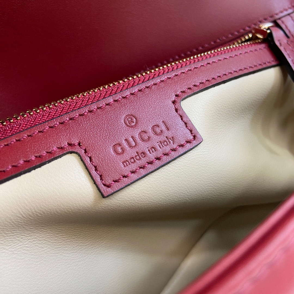 Gucci 443497 GG Marmont Matelass¨¦ shoulder Bag Wine Red