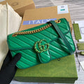 Gucci 443497 GG Marmont Small Shoulder Bag Green - Default Title - View 1