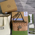 Gucci 443497 GG Marmont Small Shoulder Bag Rose beige