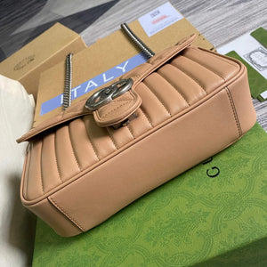 Gucci 443497 GG Marmont Small Shoulder Bag Rose beige - Default Title - View 5
