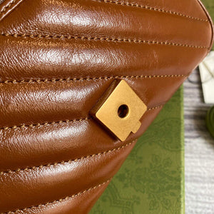 Gucci 446744 GG Marmont Mini Matelass¨¦ Shoulder Bag Brown - Default Title - View 7