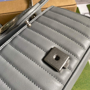 Gucci 446744 GG Marmont Mini Shoulder Bag Grey - Default Title - View 7