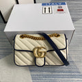 Gucci 446744 GG Marmont Matelass¨¦ Mini Bag Beige - luxibagsmall