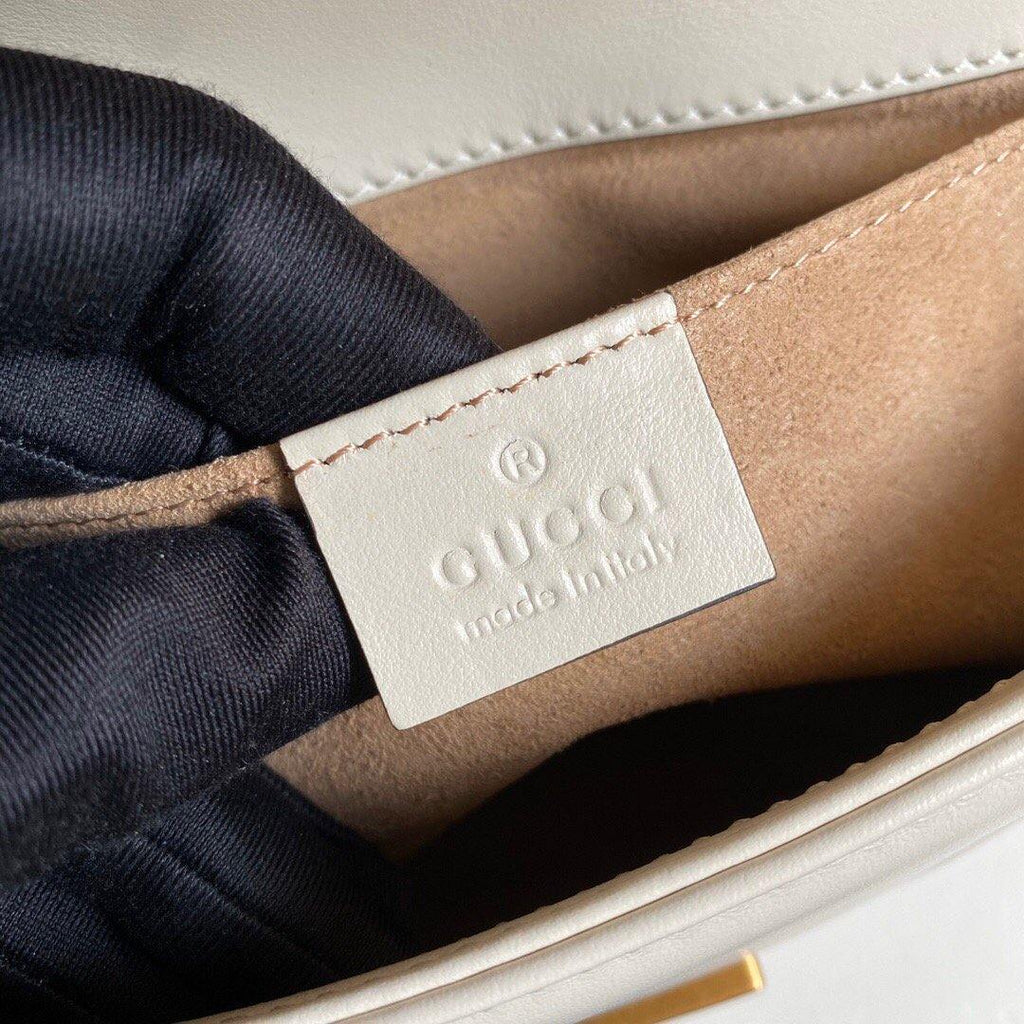 Gucci 446744 GG Marmont Matelass¨¦ Mini Bag White - luxibagsmall