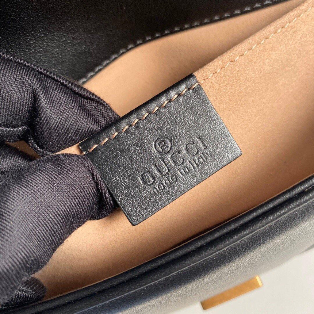 Gucci 446744 GG Marmont Matelass¨¦ Mini Bag Black - luxibagsmall