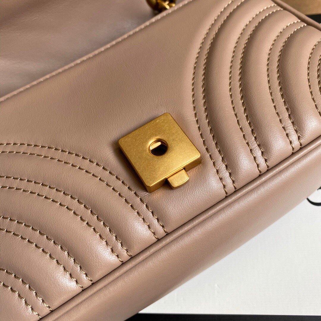 Gucci 446744 GG Marmont Matelass¨¦ Mini Bag Light Pink - luxibagsmall
