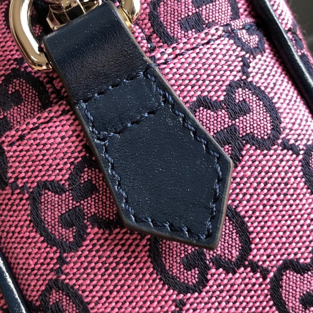 Gucci 447632 GG Marmont Multicolour Small Shoulder Bag Purple
