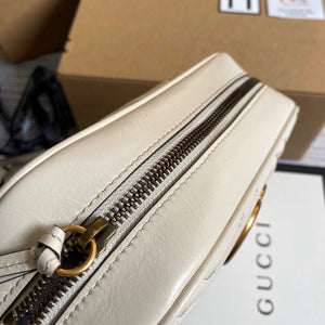 Gucci 447632 GG Marmont Small Shoulder Bag White - Default Title - View 7