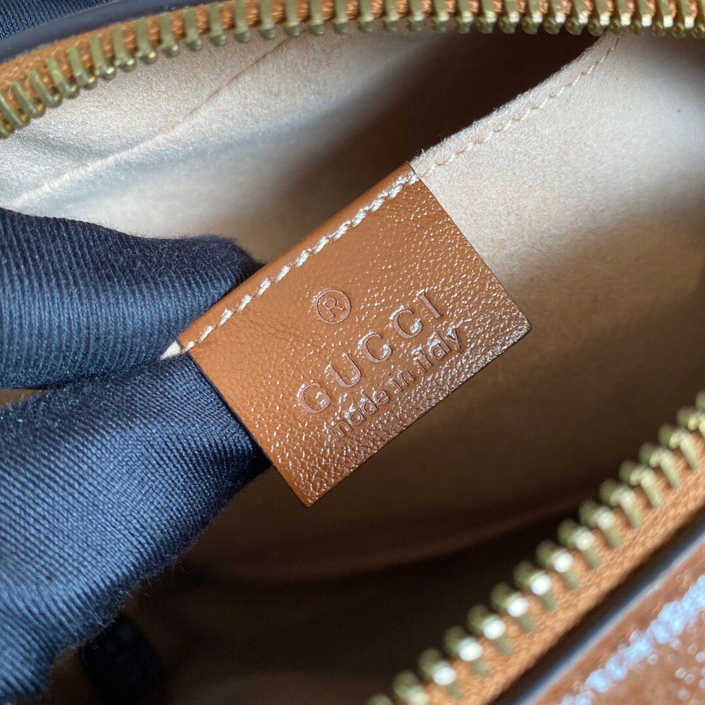 Gucci 447632 GG Marmont Small Matelass¨¦ Shoulder Bag Brown