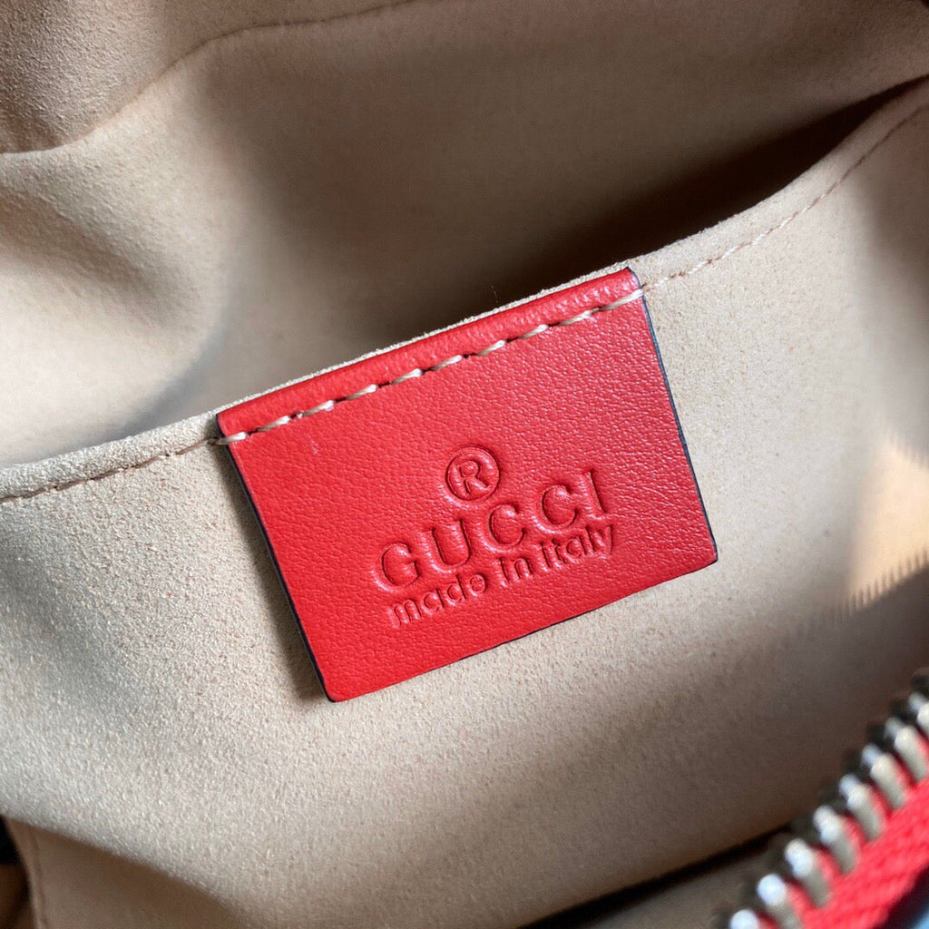 Gucci 447632 GG Marmont Small Matelass¨¦ Shoulder Bag Red