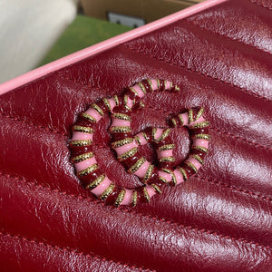 Gucci 447632 GG Marmont Small Shoulder Bag Red pink - Default Title - View 5