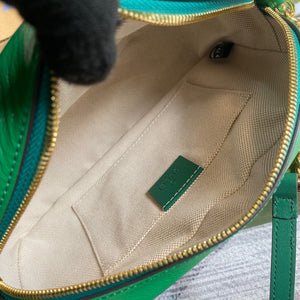 Gucci 447632 GG Marmont Small Shoulder Bag Green - Default Title - View 8