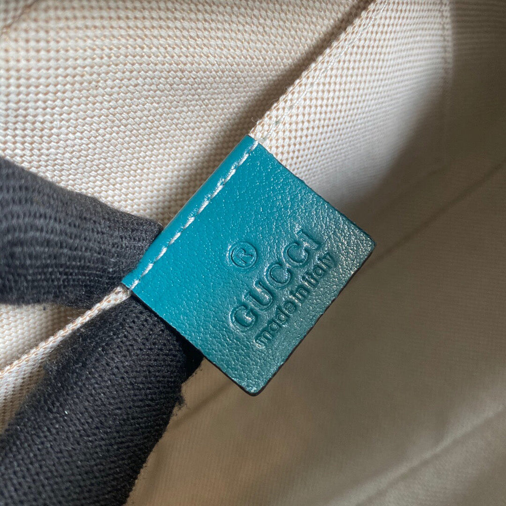 Gucci 447632 GG Marmont Small Shoulder Bag Blue