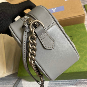 Gucci 447632 GG Marmont small shoulder bag Grey - Default Title - View 4