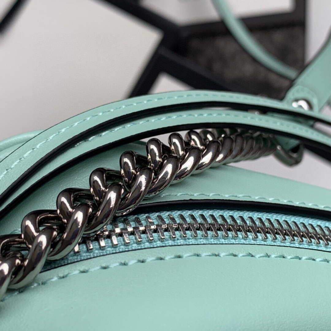 Gucci 448065 GG Marmont Matelass¨¦ Mini Bag Light Green - luxibagsmall