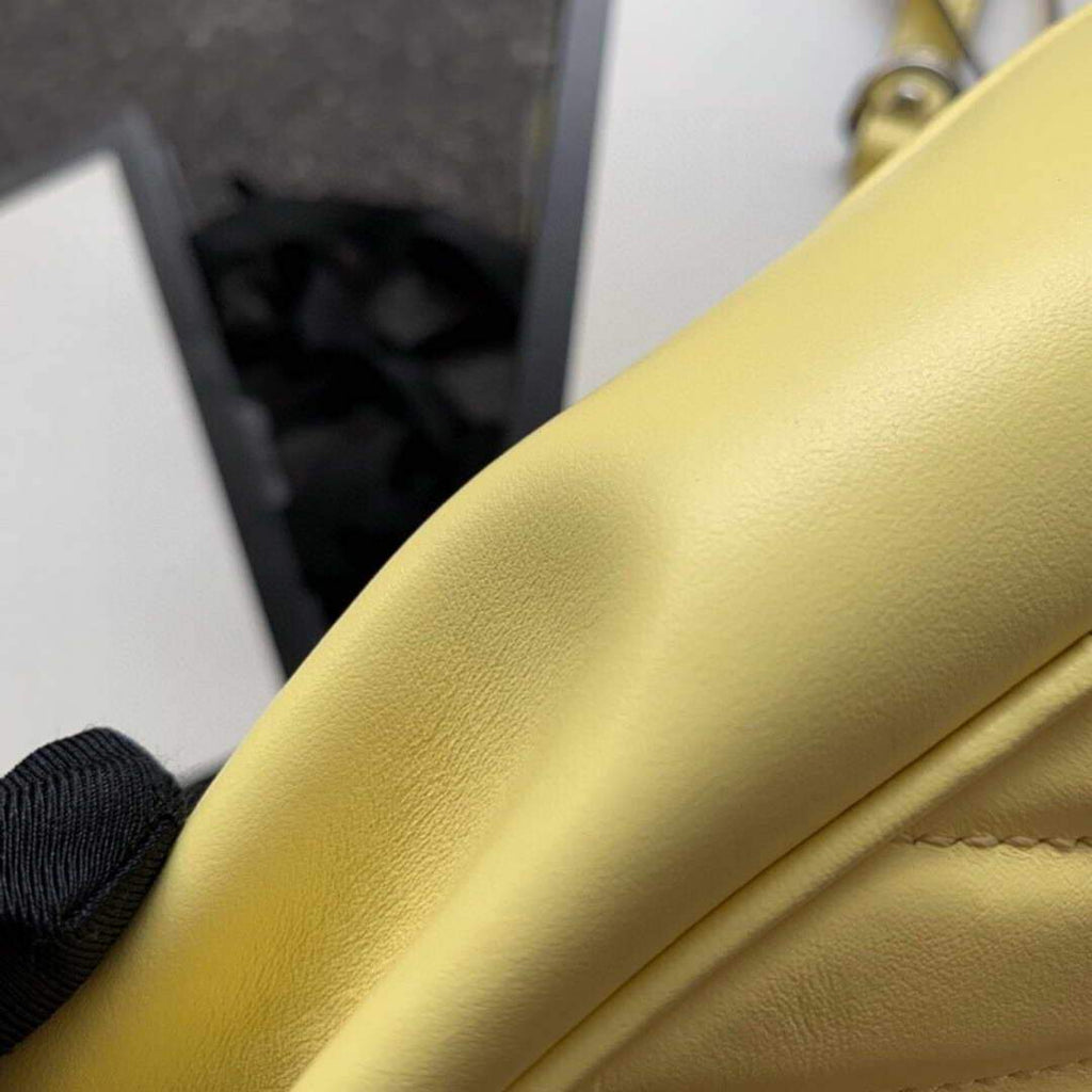 Gucci 448065 GG Marmont Matelass¨¦ Mini Bag Yellow - luxibagsmall