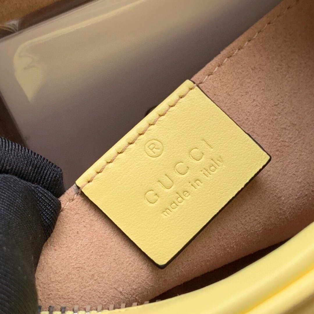 Gucci 448065 GG Marmont Matelass¨¦ Mini Bag Yellow - luxibagsmall