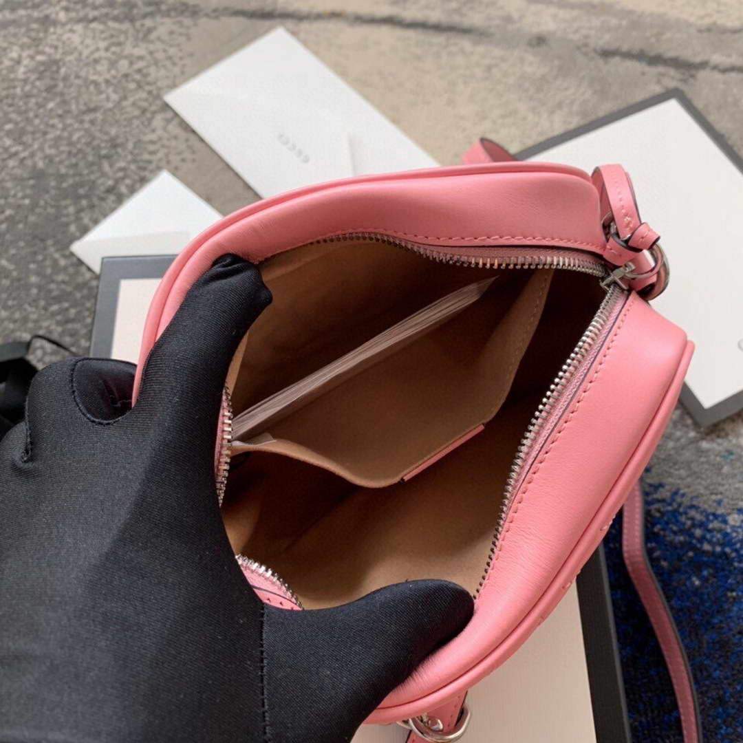 Gucci 448065 GG Marmont Matelass¨¦ Mini Bag Pink - luxibagsmall