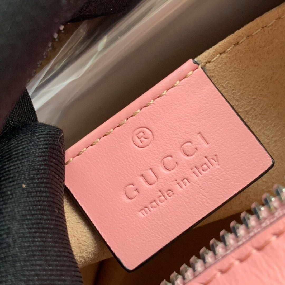 Gucci 448065 GG Marmont Matelass¨¦ Mini Bag Pink - luxibagsmall