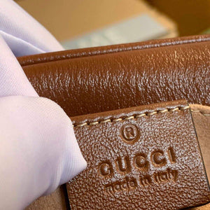 Gucci 448065 GG Marmont Matelass¨¦ Mini Bag Brown - luxibagsmall