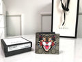 Gucci 451268 Tiger Print GG Supreme Wallet Brown