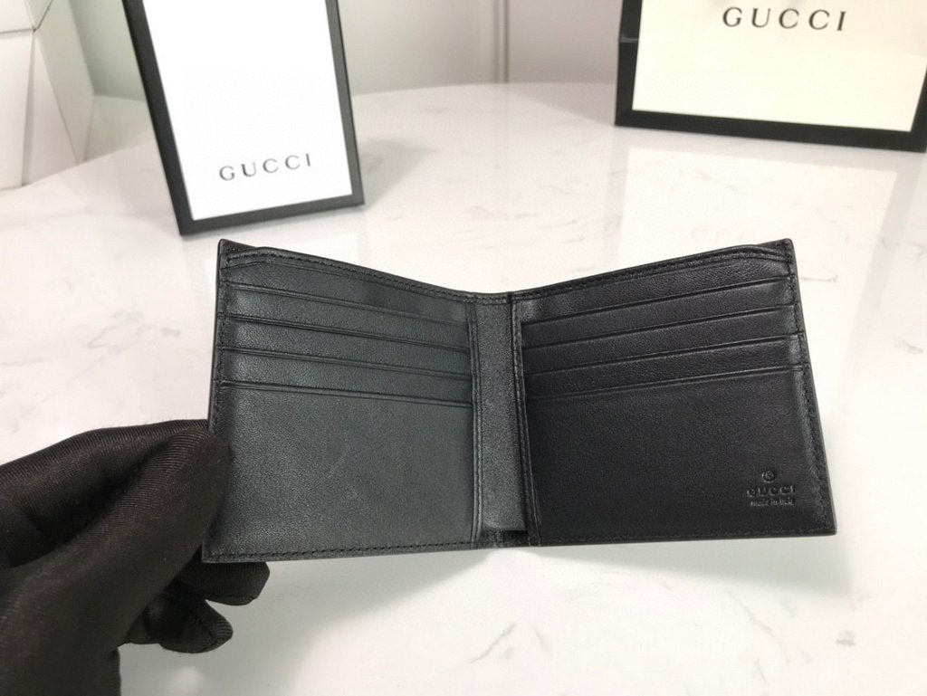 Gucci 451268 Tiger Print GG Supreme Wallet Brown