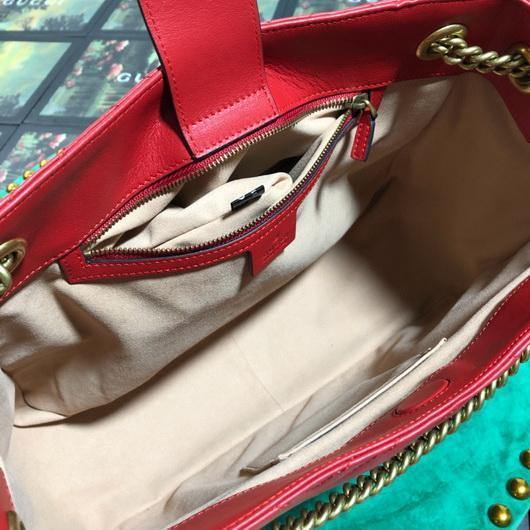 Gucci 453569 GG Marmont Matelass¨¦ Shoulder Bag Red - luxibagsmall