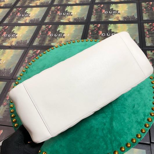 Gucci 453569 GG Marmont Matelass¨¦ Shoulder Bag White - luxibagsmall