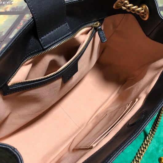 Gucci 453569 GG Marmont Matelass¨¦ Shoulder Bag Black - luxibagsmall