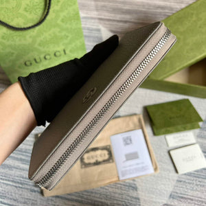 Gucci 456117 GG Marmont Leather Zip Around Wallet Dark grey - Default Title - View 6