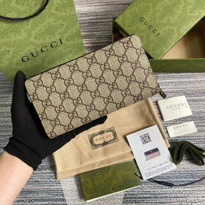 Gucci 456117 GG Marmont Zip Around Wallet Black - Default Title - View 2