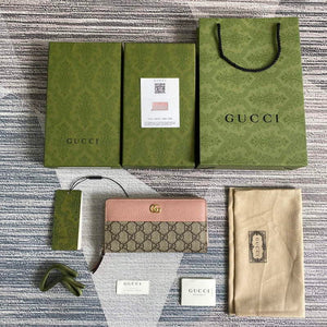 Gucci 456117 GG Marmont Zip Around Wallet Pink - Default Title - View 9