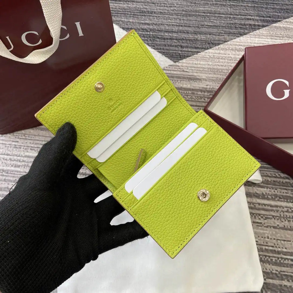 Gucci 456126  Bi-color GG Marmont small wallet Apricot