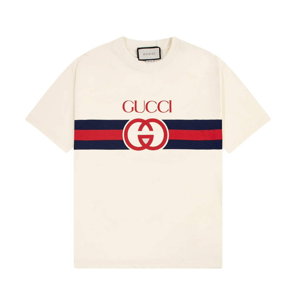 Gucci 457095 Logo print cotton jersey Men Women's T-shirt G38720
