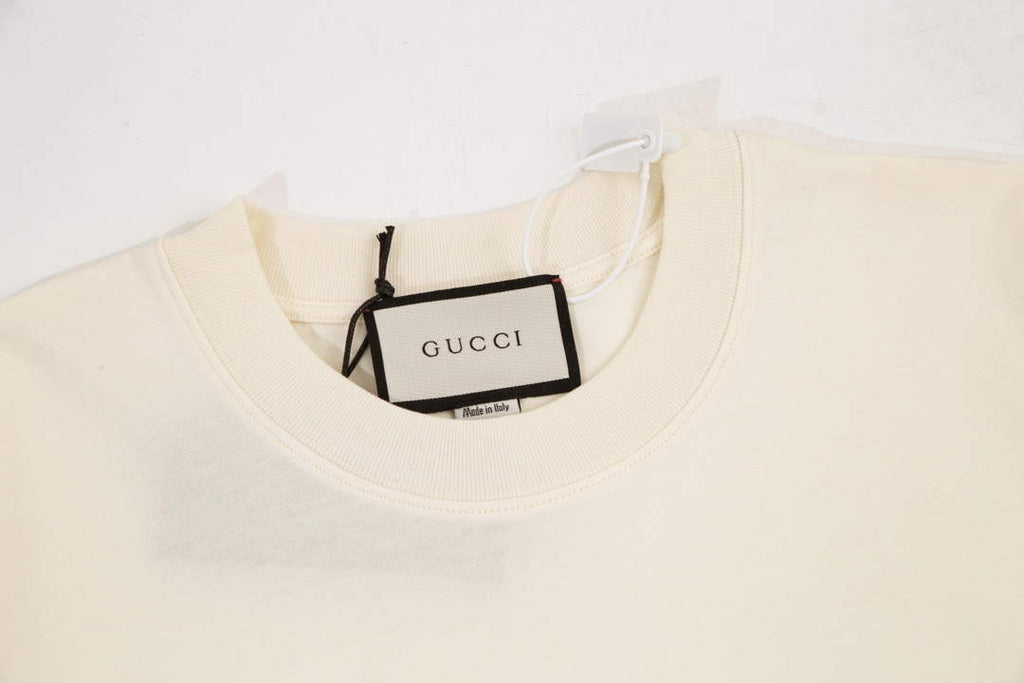 Gucci 457095 Logo print cotton jersey Men Women's T-shirt G38688
