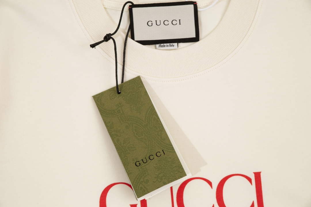 Gucci 457095 Logo print cotton jersey Men Women's T-shirt G38688