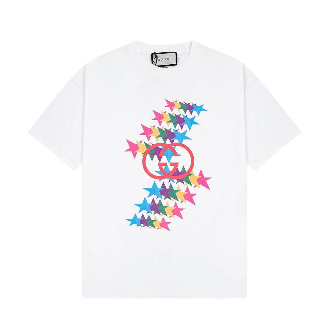Gucci 457095 Logo print cotton jersey Men Women's T-shirt G38690
