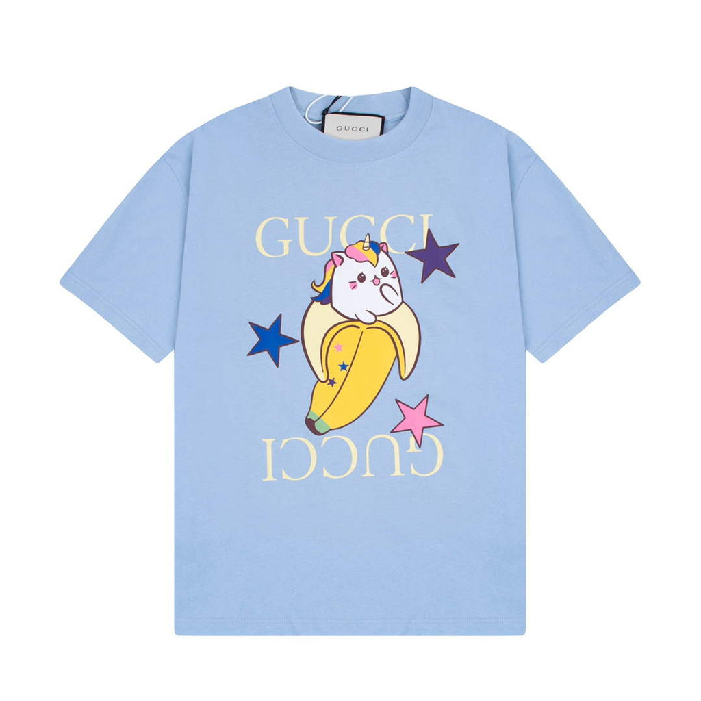 Gucci 457095 Logo print cotton jersey Men Women's T-shirt G38708