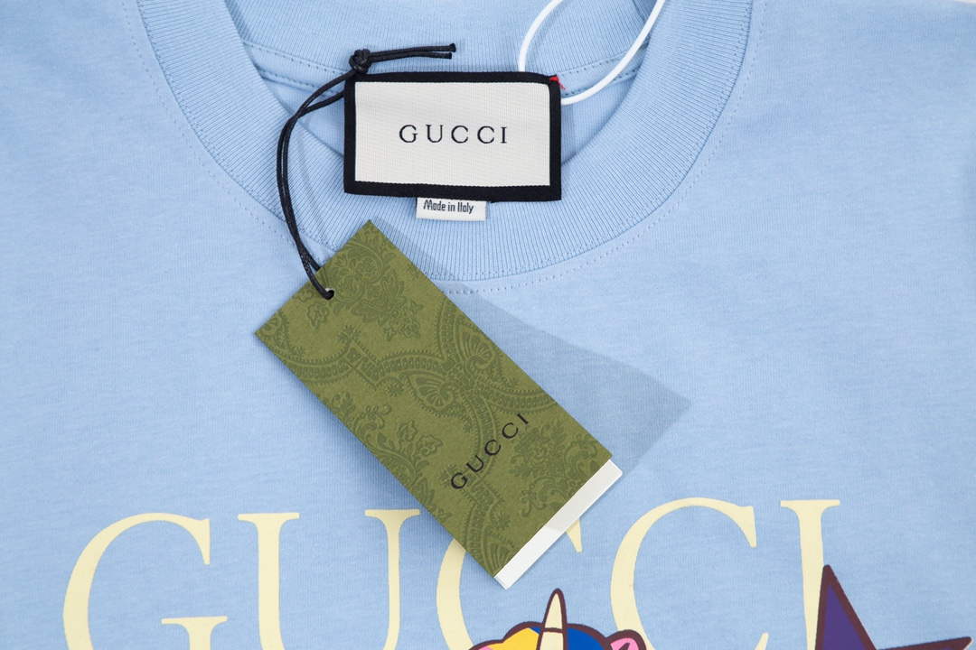 Gucci 457095 Logo print cotton jersey Men Women's T-shirt G38708