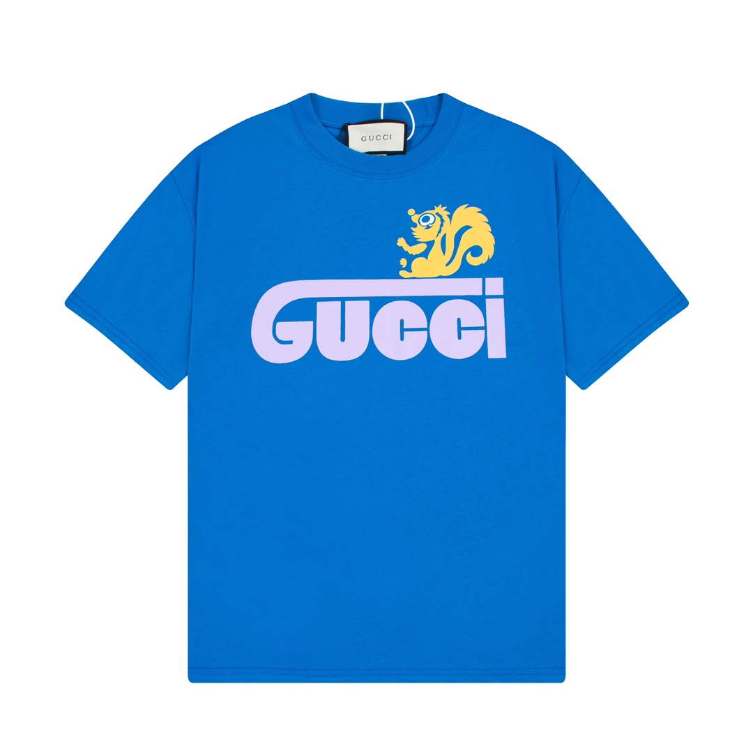 Gucci 457095 Logo print cotton jersey Men Women's T-shirt G38691